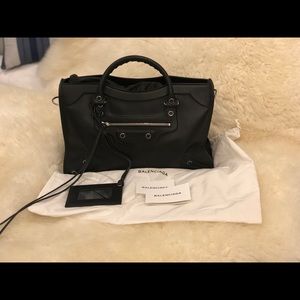 Balenciaga Giant Ring City in Black - NWOT